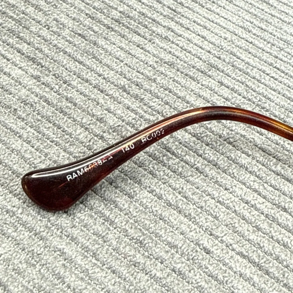 Vintage Tortoiseshell Round Y2k Eyeglasses  140 RC002 Silver Metal Temples